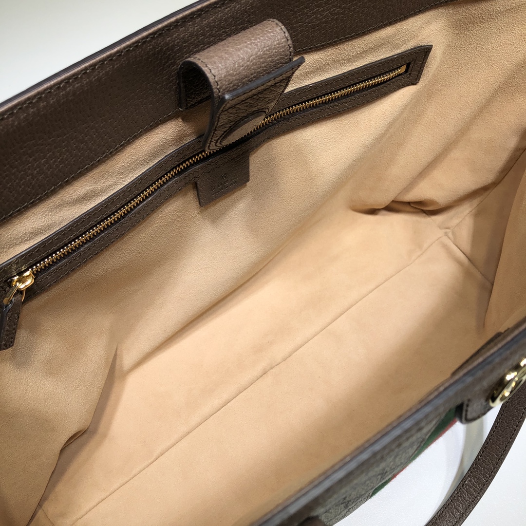 Bagsaaa Gvc*1 Ophidia medium tote bag 631685 beige & brown - 38cm