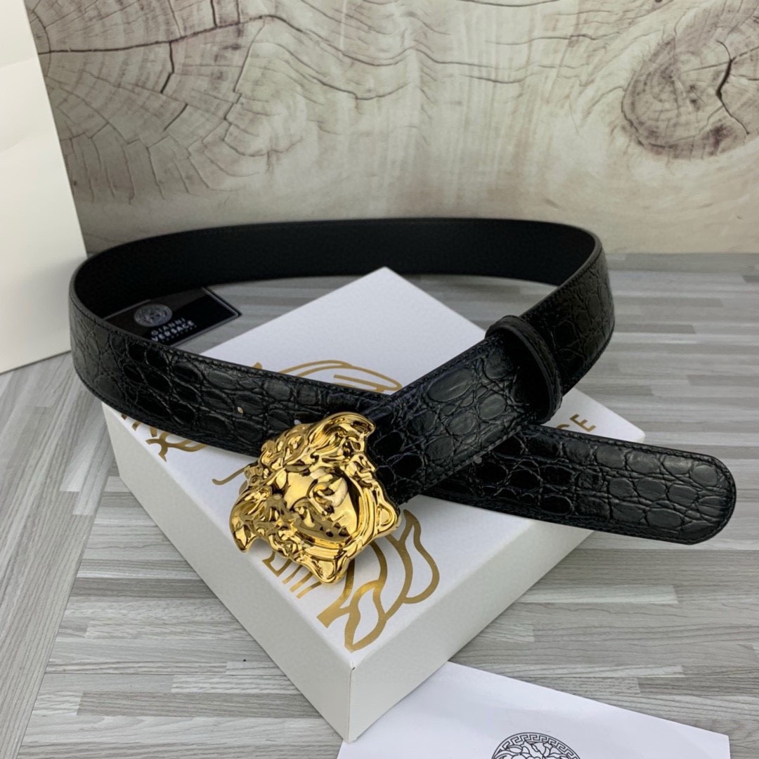 Bagsaaa Versace Black & Gold Croc