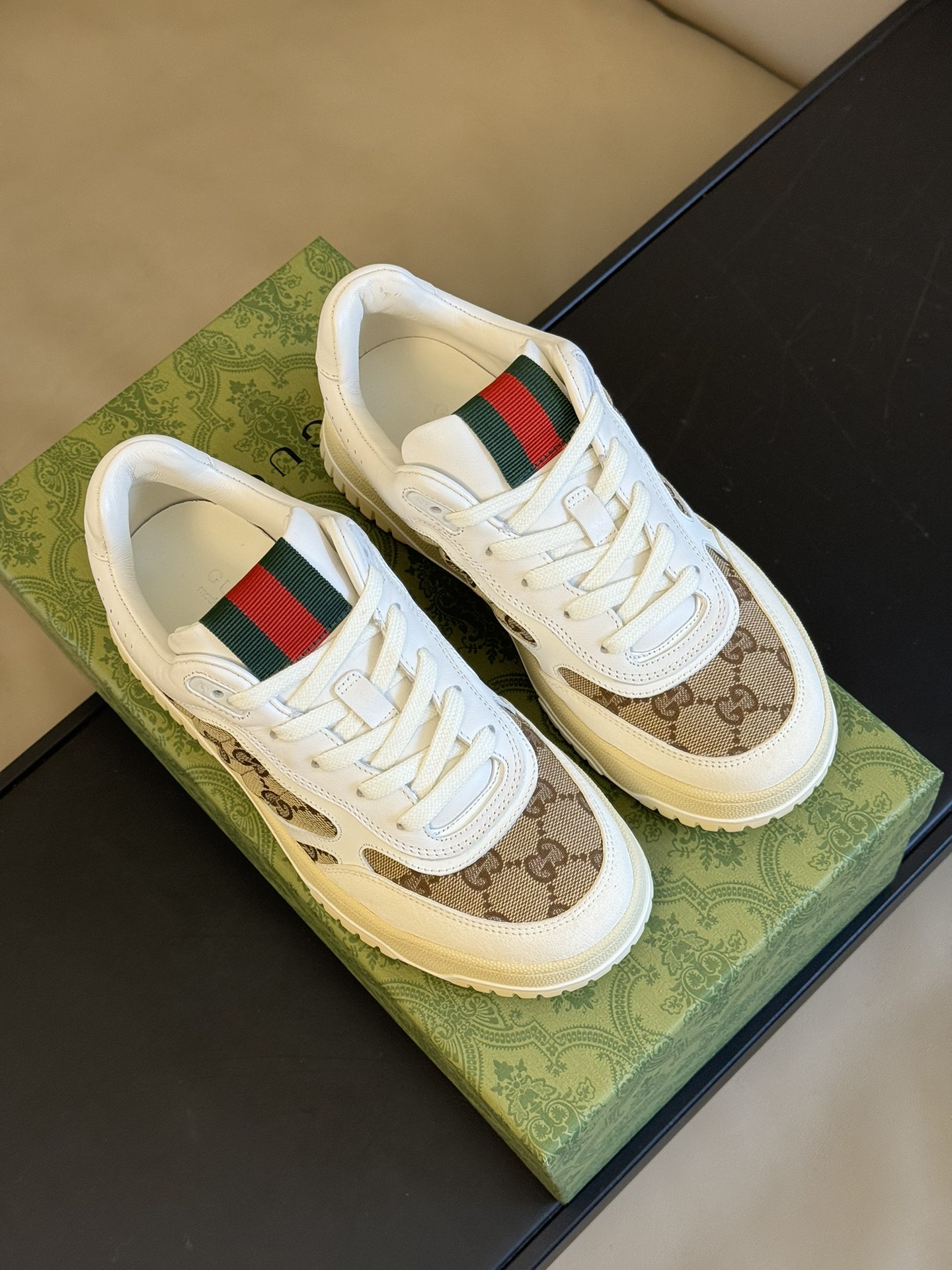 Bagsaaa Gvc*1 Re-Web Sneaker Original GG Canvas 785452