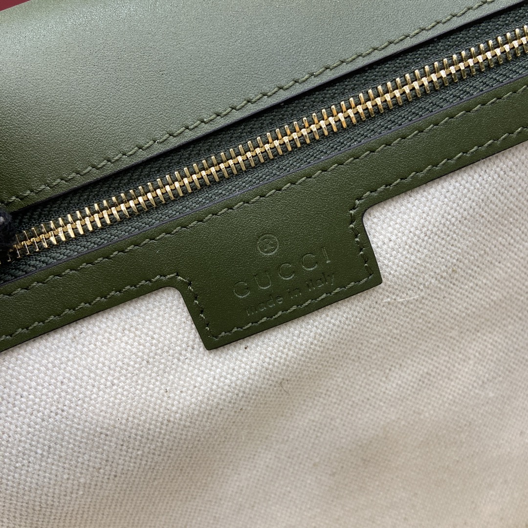 Bagsaaa Gvc*1 Blondie medium top handle bag 815719 green suede - 32 x 17 x 10cm